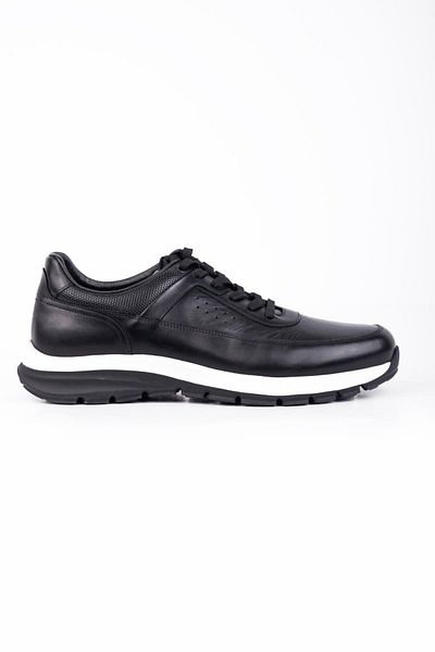 İmza Pantofi casual negri 100% piele Analine cu șireturi 1033245161