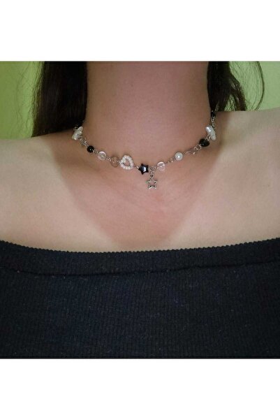 Crosswonder Spiral Charm Yıldız Uçlu Boncuk Kolye