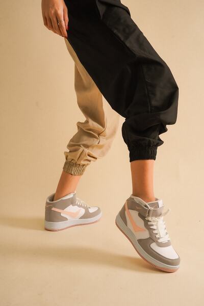 McDark Unisex Stone White Long Top Basket Snekaer Sports Shoes