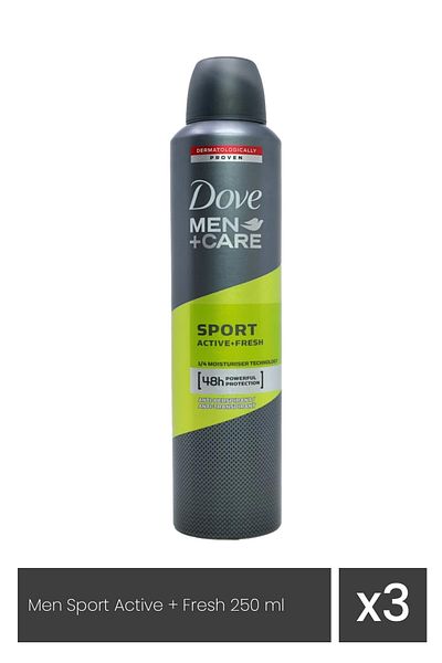 Dove DOVE ΑΠΟΔΟΤΙΚΟ 250ML ΑΝΔΡΙΚΗ ΠΕΡΙΠΟΙΗΣΗ SPORT ACTIVE FRESH x 3 τεμάχια