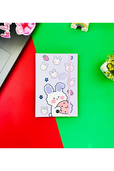 Gift Moda Caiet elastic de iepure cu design Kabık