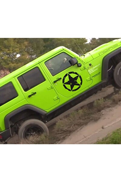 hediyepostası 2 Adet Army Star, Askeri Yıldız Araba Off-road Araba Sticker
