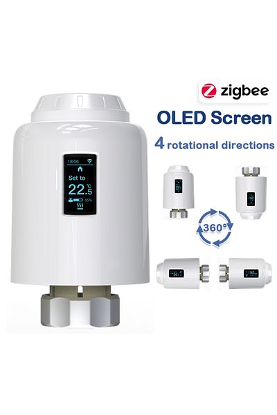 Choice Trv602 Tuya Smart Zigbee Radiator Actuator Trv Wifi Programmable Thermostatic Radiator Valve Remote