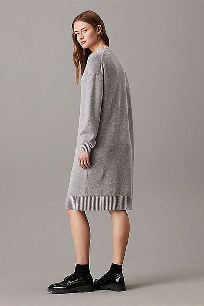 Calvin Klein CK INTARSIA LOOSE SWEATER DRESS