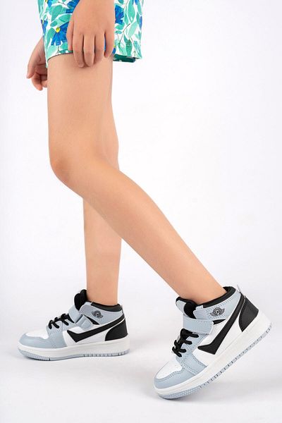 McDark Pantofi sport pentru copii unisex albastru cu top lung