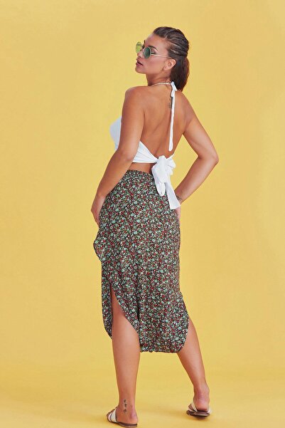 Los banditos Capri Low Elastic Waist Skirt Trousers