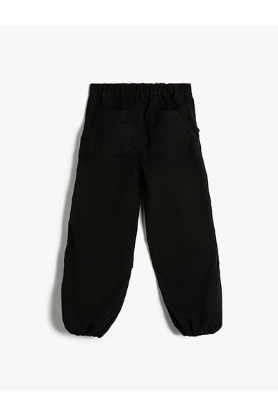 Koton Parachute Jogger Denim-Hose aus Baumwolle mit elastischem Bund und Tasche – Parachute-Jeans
