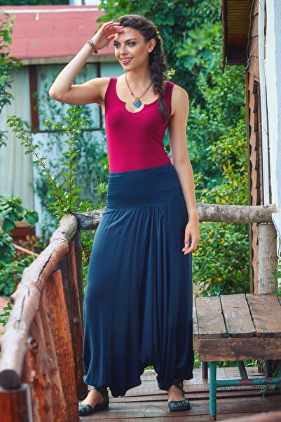 Los banditos Gipe Waist Detailed Summer Women's Baggy Trousers