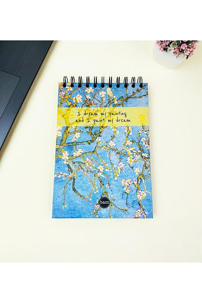 Gift Moda 21x14cm Top Spiral Sketch Book - Sketchbook - Μαύρη σελίδα - 260 gr - 56 φύλλα