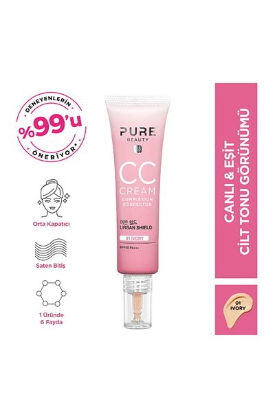 PURE BEAUTY Bb Cream Spf50 Pa Ivory 30 ml