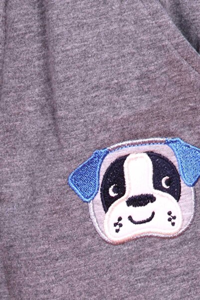 Breeze Boy's Tracksuit Set with Dog Embroidery, Age 1-4, Saks Blue