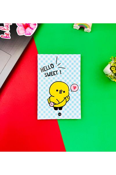 Gift Moda Caiet Hello Sweet Elastic cu design Chick
