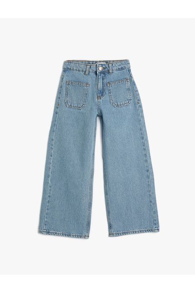 Koton Flare Jeans zseb részletes normál derék - Flare Jean