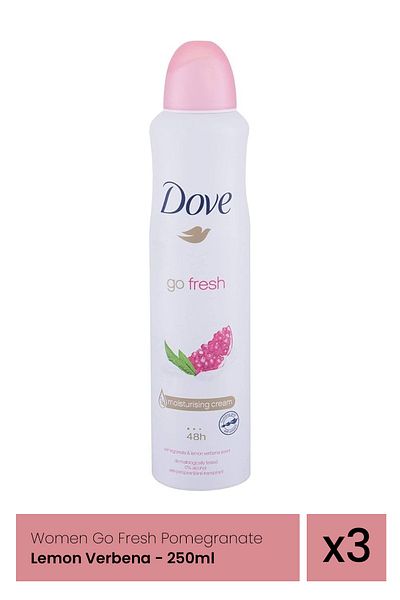 NIVEA DOVE DEO 250ML WOMEN POMEGRANATE&LEMON VERBENA x 3 pieces