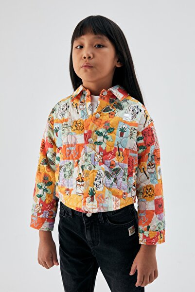 Tyess Bg Store Girl Patterned Jacket 23psstj4703