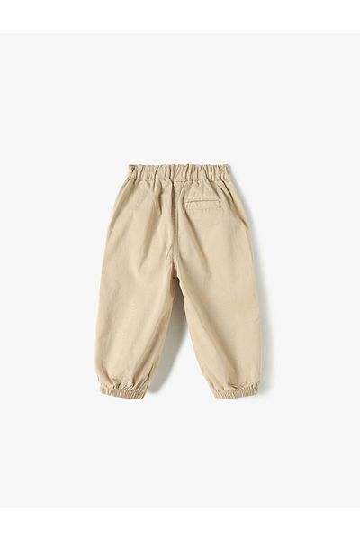 Koton Parachute Jeans Baumwolle mit elastischer Taille und Tasche – Parachute Jean