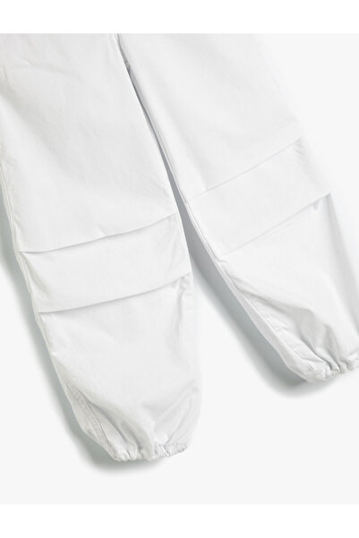 Koton Paraşüt Jogger Kot Pantolon Pamuklu Beli Lastikli Cepli - Parachute Jean
