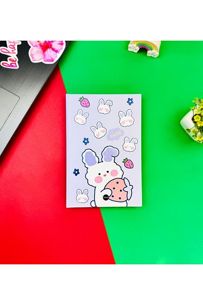 Gift Moda Caiet elastic de iepure cu design Kabık