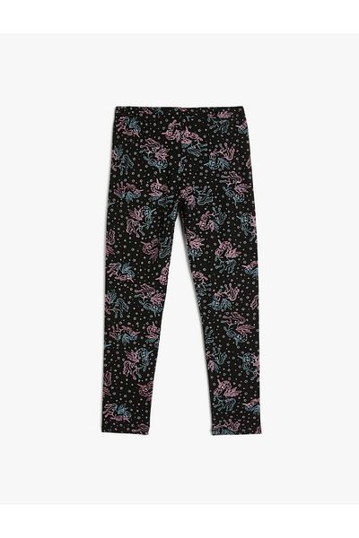 Koton Unicorn Leggings Cotton with Elastic Waist