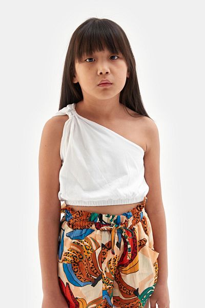 Tyess Bg Store Κοριτσίστικη Λευκή Μπλούζα 23ss2tj4618