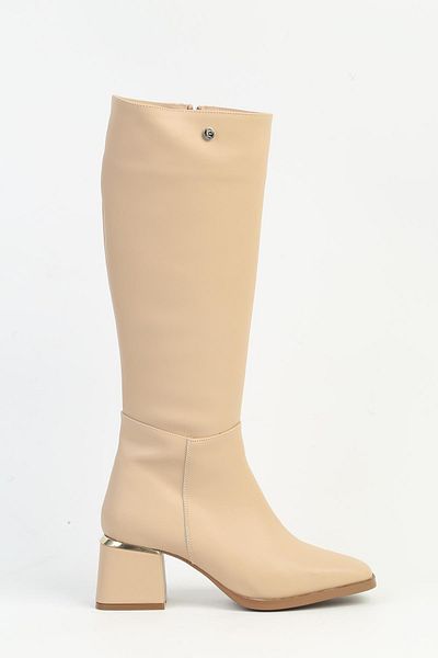 Pierre Cardin Beige Women's Boots - Pc-54009 Model