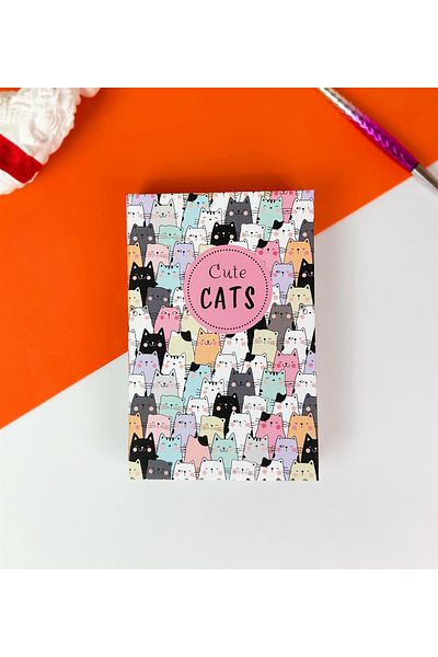Gift Moda دفتر ملاحظات لطيف على شكل قطة سميكة