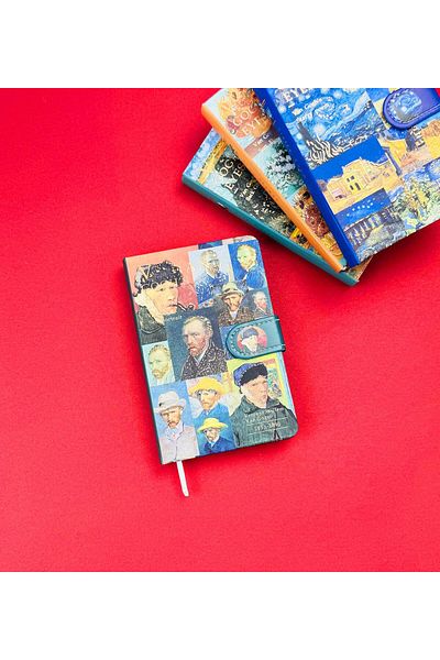Gift Moda Van Gogh Collage Pattern - Σημειωματάριο με μαγνητικό κάλυμμα BM-1204