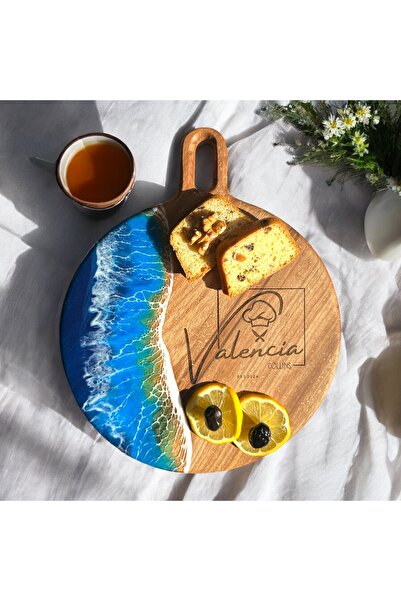 WOOD İN WONDERLAND Kişiselleştirilebilir Epoksi Sunum Tabağı,Hediyelik Sunum ...