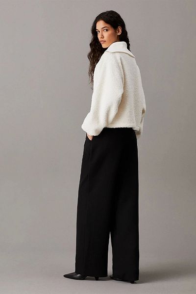 Calvin Klein Sherpa Half Zip Sweatshirt