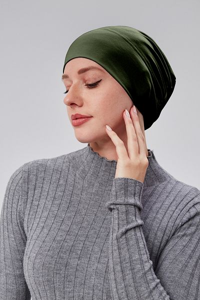 Sonbaharmoda Practical Snap-On Hijab Non-Slip - Women's Sweatshirt