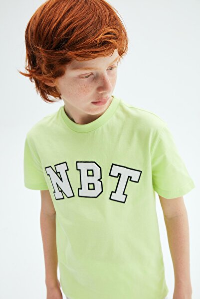 Nebbati Bg Store Boy Green Tshirt 23Pssnb3568