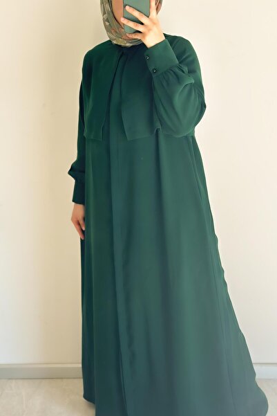 ANDE Rüzgarlıklı Ferace- Çam yeşili