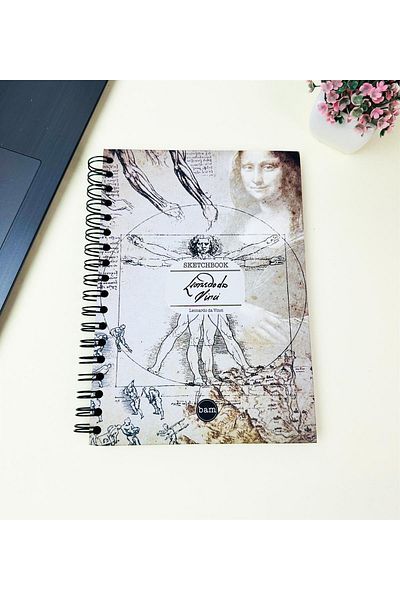 Gift Moda Caiet de schițe 23x16cm - Caiet de schițe - Pagina neagră - 120 gr - 64 coli