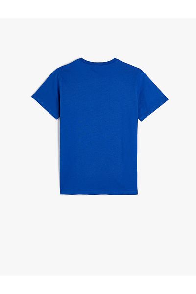 Koton T-Shirt College Βαμβακερό με κοντό μανίκι με λαιμόκοψη