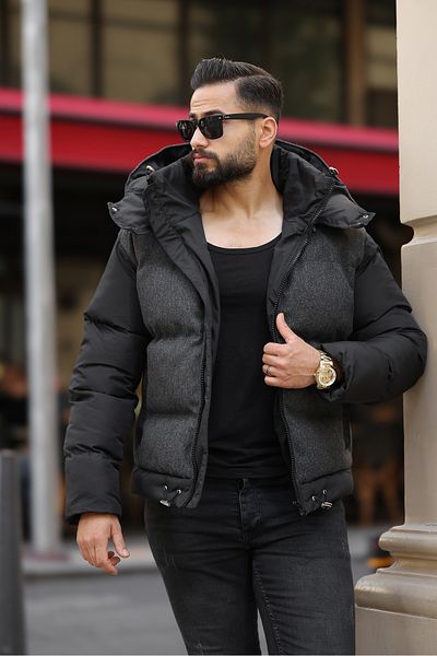 RHONES Men's Hooded Coffee Coat