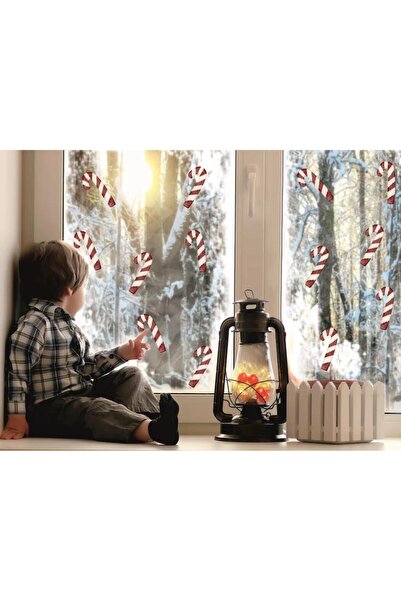 Lizpo Decor حلوى قصب عيد الميلاد ديكور عيد الميلاد نافذة زخرفة ملصق ملصقات نا...