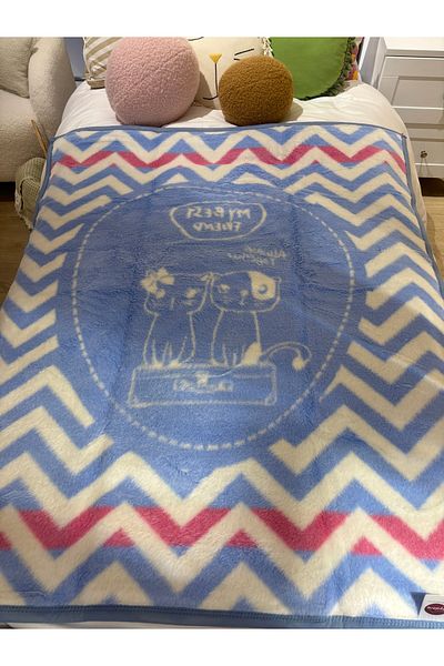Sesli Aydora Double Sided Quality Acrylic Baby Kids Blanket Newborn Baby Gift 100X120