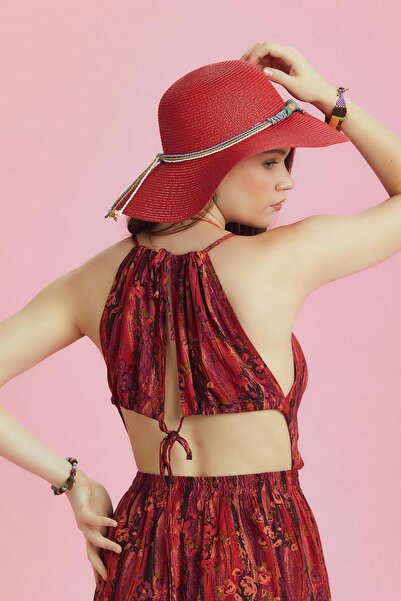 Los banditos Slit Halter Neck Halter Neck Summer Dress