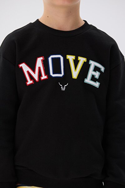 Nebbati Bg Store Boy's Black Sweatshirt