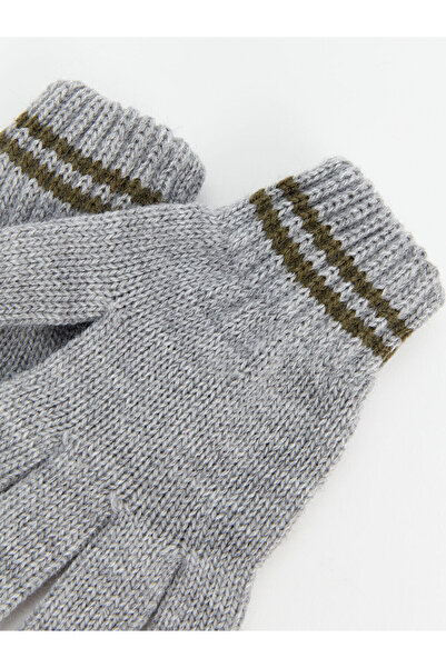 LC Waikiki Lw - Pruhované chlapecké úpletové rukavice