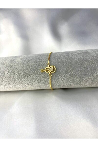 Herşey Nota سوار سلسلة جيتار أنيق مع حجر الزركون قابل للتعديل وتفاصيل قلب