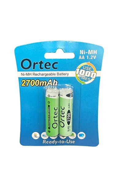 ORTEC Aa 1.2v Ni-mh 2700mah Şarj Edilebilir Kalem Pil