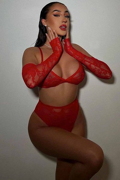 Merry See Fancy Bra Panty Set with Gloves