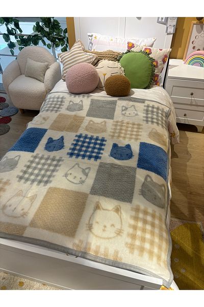 Sesli Aydora Double Sided Quality Acrylic Baby Kids Blanket Newborn Baby Gift 100X120