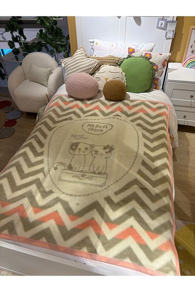 Sesli Aydora Double Sided Quality Acrylic Baby Kids Blanket Newborn Baby Gift 100X120