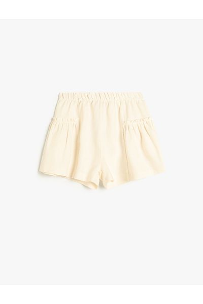 Koton Elastic Waist Shorts Skirt - Pocket Detailed