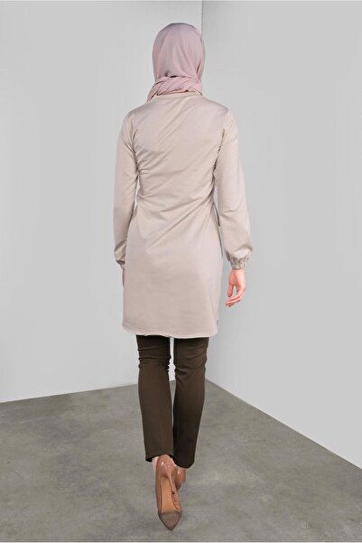 Alvina 41230 Model Printed and Lace-Up Tunic