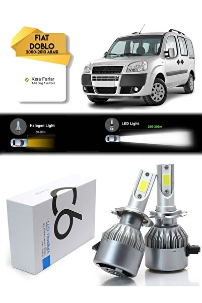 APEXİ Fiat Doblo Kısa Far Led Xenon Şimşek Etkili 2000-2010 Arası