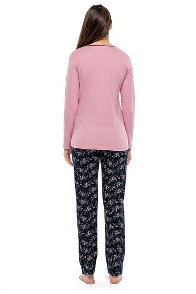 Mod Collection 3975 Model Dusty Rose μακρυμάνικη γυναικεία πιτζάμες - Dusty Rose