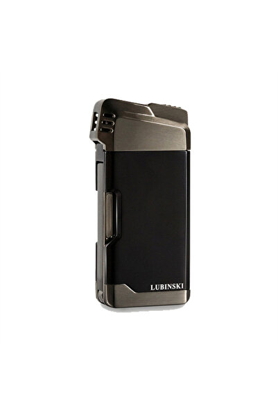 Lubinski Kaşıklı Pipo Çakmağı Siyah